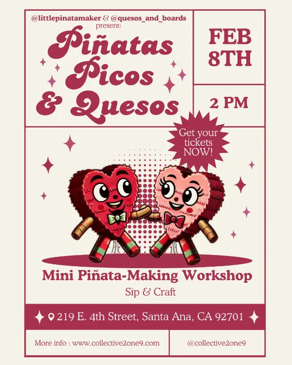 Sip & Craft - Piñatas, Picos, & Quesos - 2pm